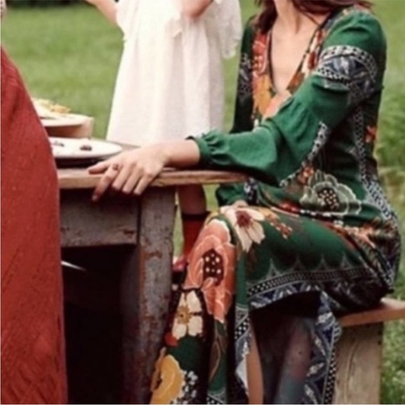 FARM Rio Green Floral Maxi Dress - Picture 6 of 7